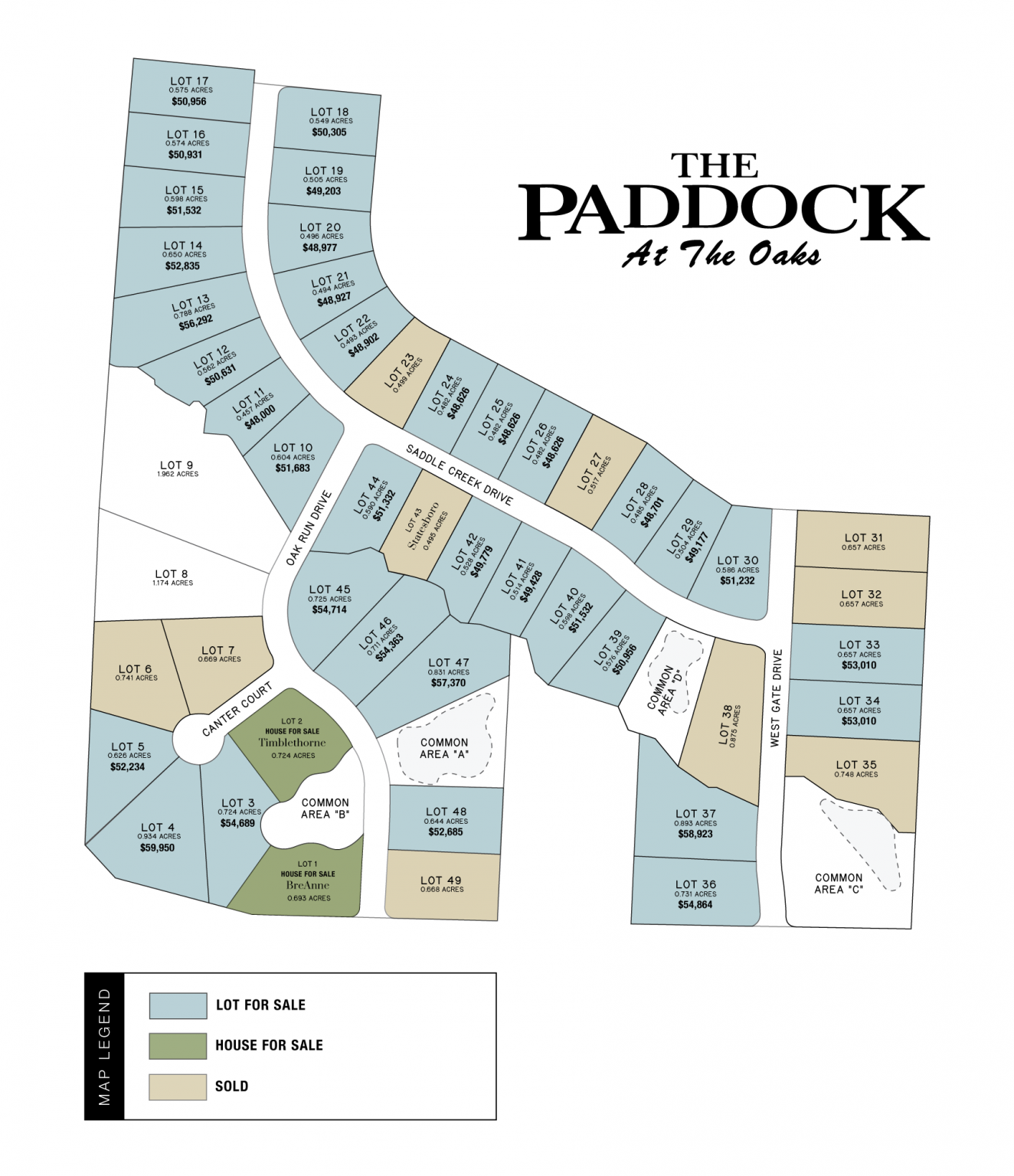 The Paddock at the Oaks Lots Homes Custom Builds Paducah